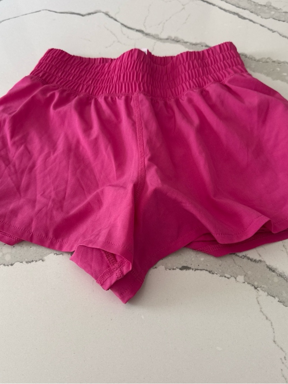 Women’s Hot Pink Elastic Waist Shorts